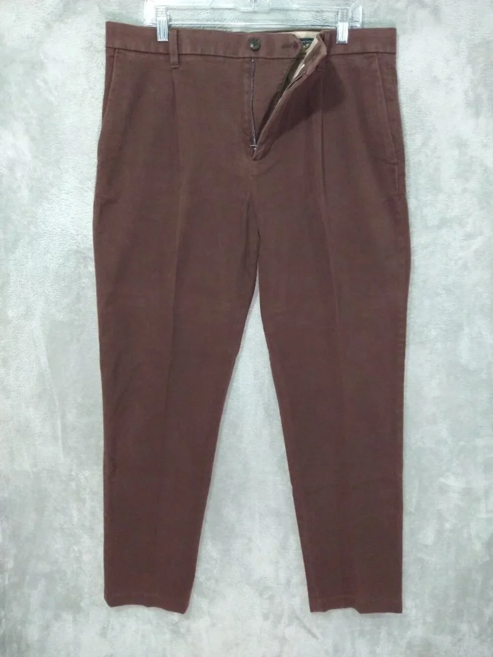 Banana Republic Pants Mens 35x31 Brown Moleskin Traveler Relaxed Tapered Fit